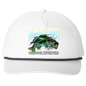 Fishing Club Outdoor Adventure Snapback Five-Panel Rope Hat