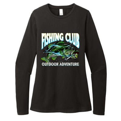 Fishing Club Outdoor Adventure Womens CVC Long Sleeve Shirt