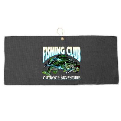 Fishing Club Outdoor Adventure Large Microfiber Waffle Golf Towel