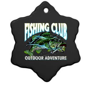 Fishing Club Outdoor Adventure Ceramic Star Ornament