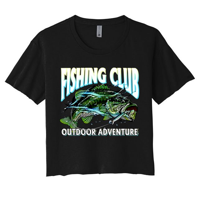 Fishing Club Outdoor Adventure Crop Top