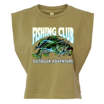 Fishing Club Outdoor Adventure Garment-Dyed Women's Muscle Tee