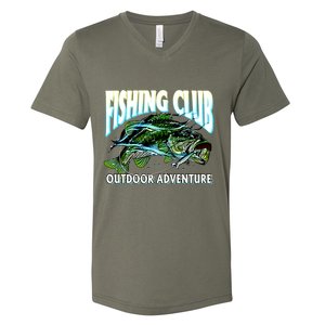 Fishing Club Outdoor Adventure V-Neck T-Shirt