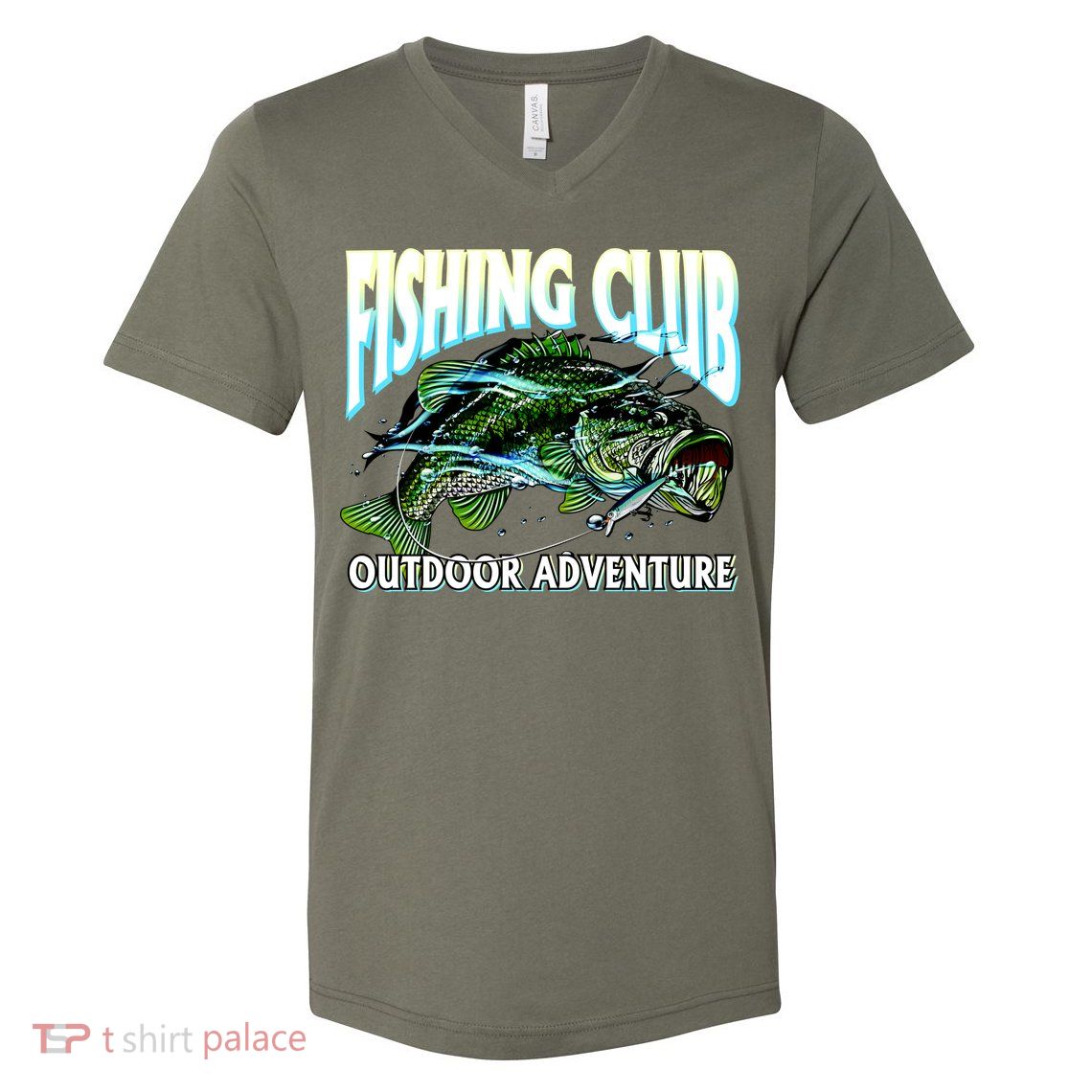 Fishing Club Outdoor Adventure V-Neck T-Shirt