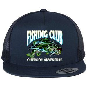 Fishing Club Outdoor Adventure Flat Bill Trucker Hat