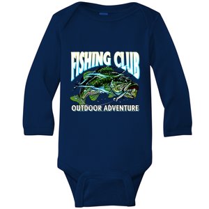 Fishing Club Outdoor Adventure Baby Long Sleeve Bodysuit