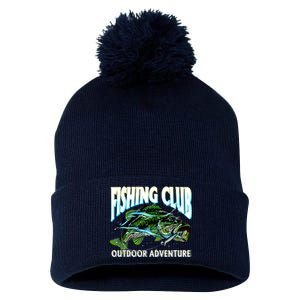 Fishing Club Outdoor Adventure Pom Pom 12in Knit Beanie