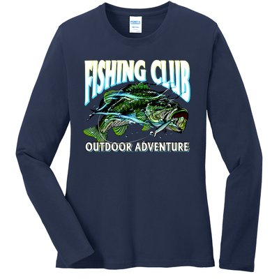 Fishing Club Outdoor Adventure Ladies Long Sleeve Shirt