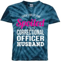 Funny Correctional Officer Wife Anniversary Gift Kids Tie-Dye T-Shirt