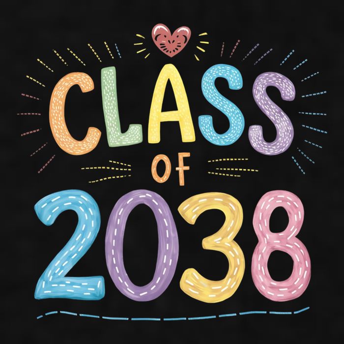 Funny Class Of 2038 Grow With Me First Day Of School Ladies PosiCharge Tri-Blend Wicking Tank