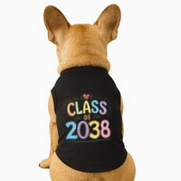 Funny Class Of 2038 Grow With Me First Day Of School Doggie Tank