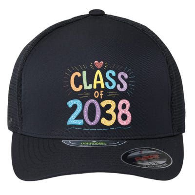 Funny Class Of 2038 Grow With Me First Day Of School Flexfit Unipanel Trucker Cap