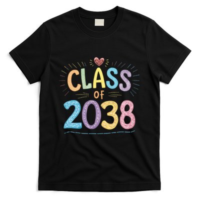 Funny Class Of 2038 Grow With Me First Day Of School T-Shirt