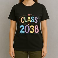 Funny Class Of 2038 Grow With Me First Day Of School T-Shirt