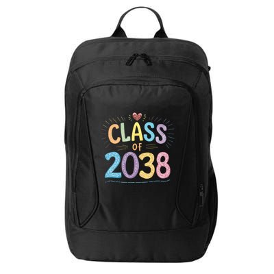 Funny Class Of 2038 Grow With Me First Day Of School City Backpack