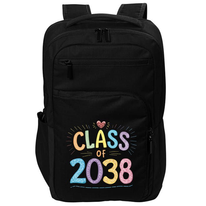 Funny Class Of 2038 Grow With Me First Day Of School Impact Tech Backpack