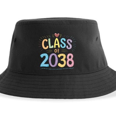 Funny Class Of 2038 Grow With Me First Day Of School Sustainable Bucket Hat