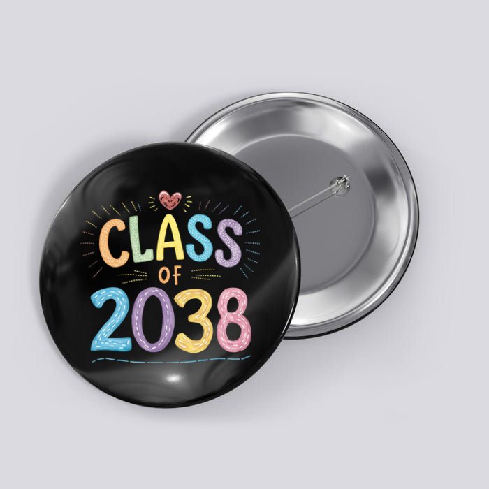 Funny Class Of 2038 Grow With Me First Day Of School Button