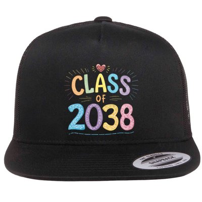Funny Class Of 2038 Grow With Me First Day Of School Flatbill Hat