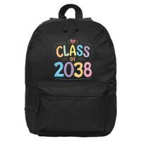 Funny Class Of 2038 Grow With Me First Day Of School 16 in Basic Backpack