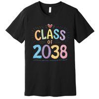 Funny Class Of 2038 Grow With Me First Day Of School Premium T-Shirt