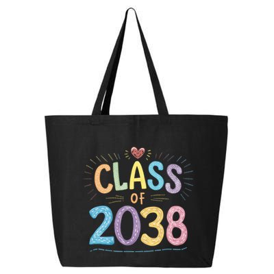 Funny Class Of 2038 Grow With Me First Day Of School 25L Jumbo Tote
