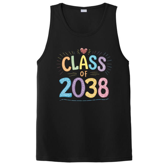 Funny Class Of 2038 Grow With Me First Day Of School PosiCharge Competitor Tank