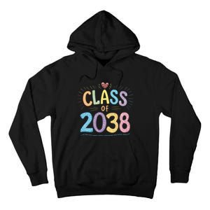 Funny Class Of 2038 Grow With Me First Day Of School Tall Hoodie