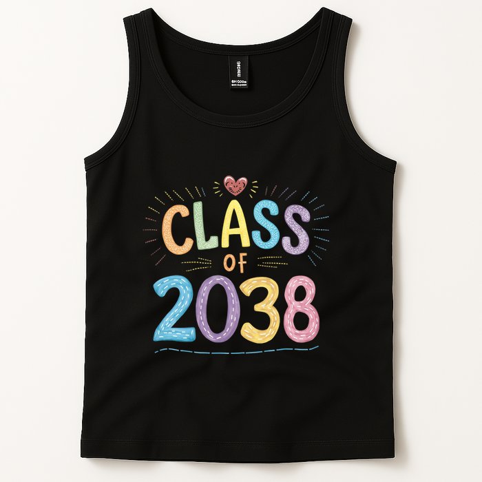 Funny Class Of 2038 Grow With Me First Day Of School Tank Top