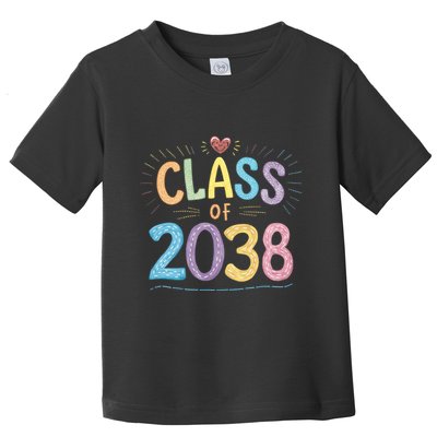 Funny Class Of 2038 Grow With Me First Day Of School Toddler T-Shirt
