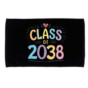 Funny Class Of 2038 Grow With Me First Day Of School Microfiber Hand Towel