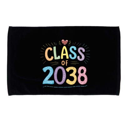 Funny Class Of 2038 Grow With Me First Day Of School Microfiber Hand Towel