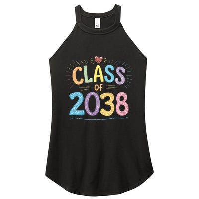 Funny Class Of 2038 Grow With Me First Day Of School Women's Perfect Tri Rocker Tank