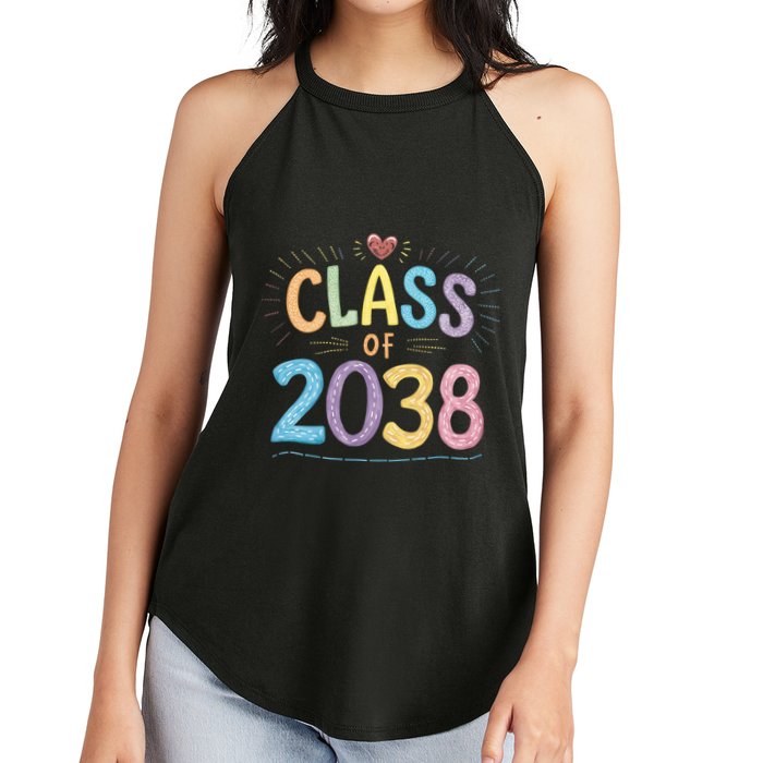 Funny Class Of 2038 Grow With Me First Day Of School Women's Perfect Tri Rocker Tank