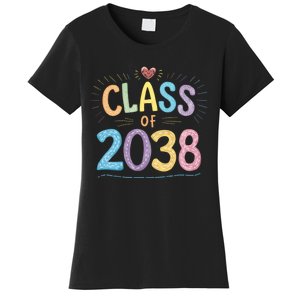 Funny Class Of 2038 Grow With Me First Day Of School Women's T-Shirt