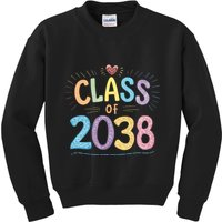 Funny Class Of 2038 Grow With Me First Day Of School Kids Sweatshirt