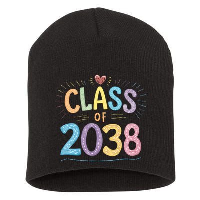 Funny Class Of 2038 Grow With Me First Day Of School Short Acrylic Beanie