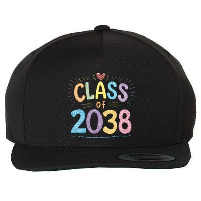 Funny Class Of 2038 Grow With Me First Day Of School Wool Snapback Cap