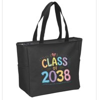 Funny Class Of 2038 Grow With Me First Day Of School Zip Tote Bag