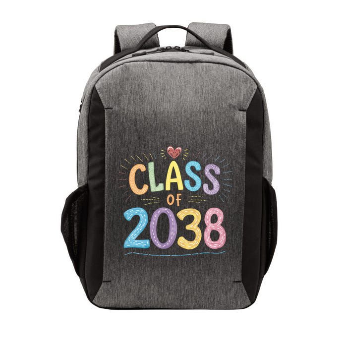 Funny Class Of 2038 Grow With Me First Day Of School Vector Backpack