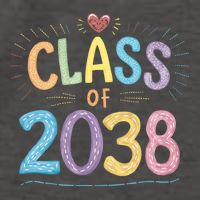 Funny Class Of 2038 Grow With Me First Day Of School Vector Backpack