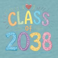 Funny Class Of 2038 Grow With Me First Day Of School Sueded Cloud Jersey T-Shirt