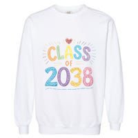 Funny Class Of 2038 Grow With Me First Day Of School Garment-Dyed Sweatshirt