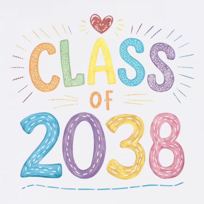 Funny Class Of 2038 Grow With Me First Day Of School Garment-Dyed Sweatshirt