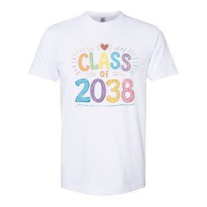 Funny Class Of 2038 Grow With Me First Day Of School Softstyle CVC T-Shirt