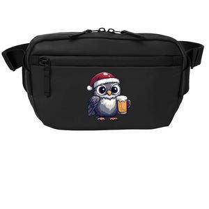 Funny Christmas Owl With Beer Comic Great Gift Crossbody Pack