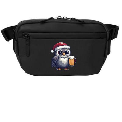 Funny Christmas Owl With Beer Comic Great Gift Crossbody Pack