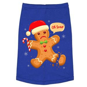 Funny Christmas Oh Snap Gingerbread Man Cookie X Mas PJs Doggie Tank