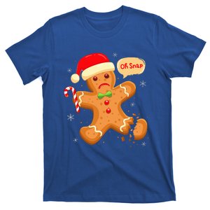 Funny Christmas Oh Snap Gingerbread Man Cookie X Mas PJs T-Shirt