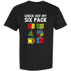 funny Check Out My Six Pack Puzzle Cube Garment-Dyed Heavyweight T-Shirt